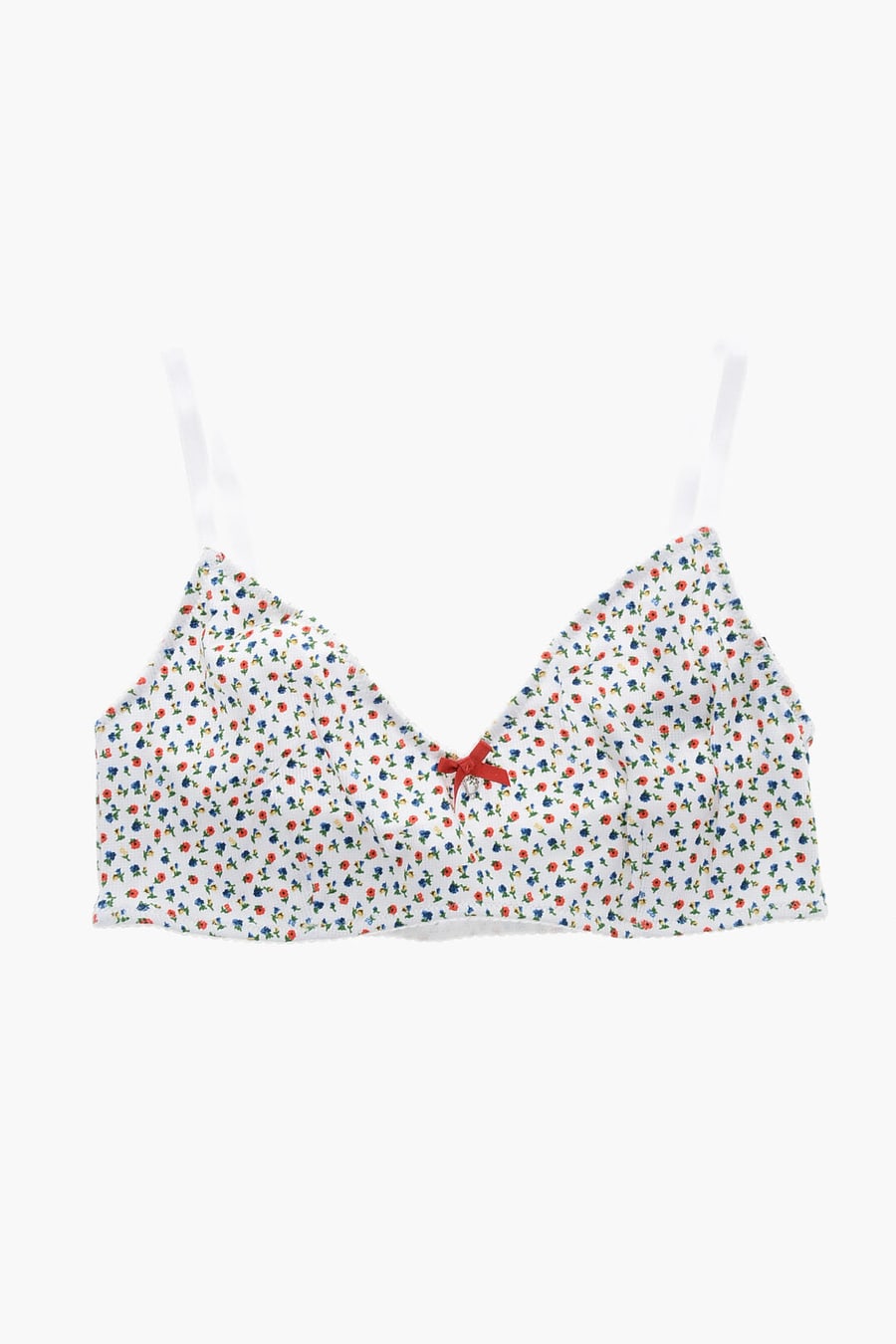 Dsquared2 2405~Stretch Cotton Bra with Floral Pattern