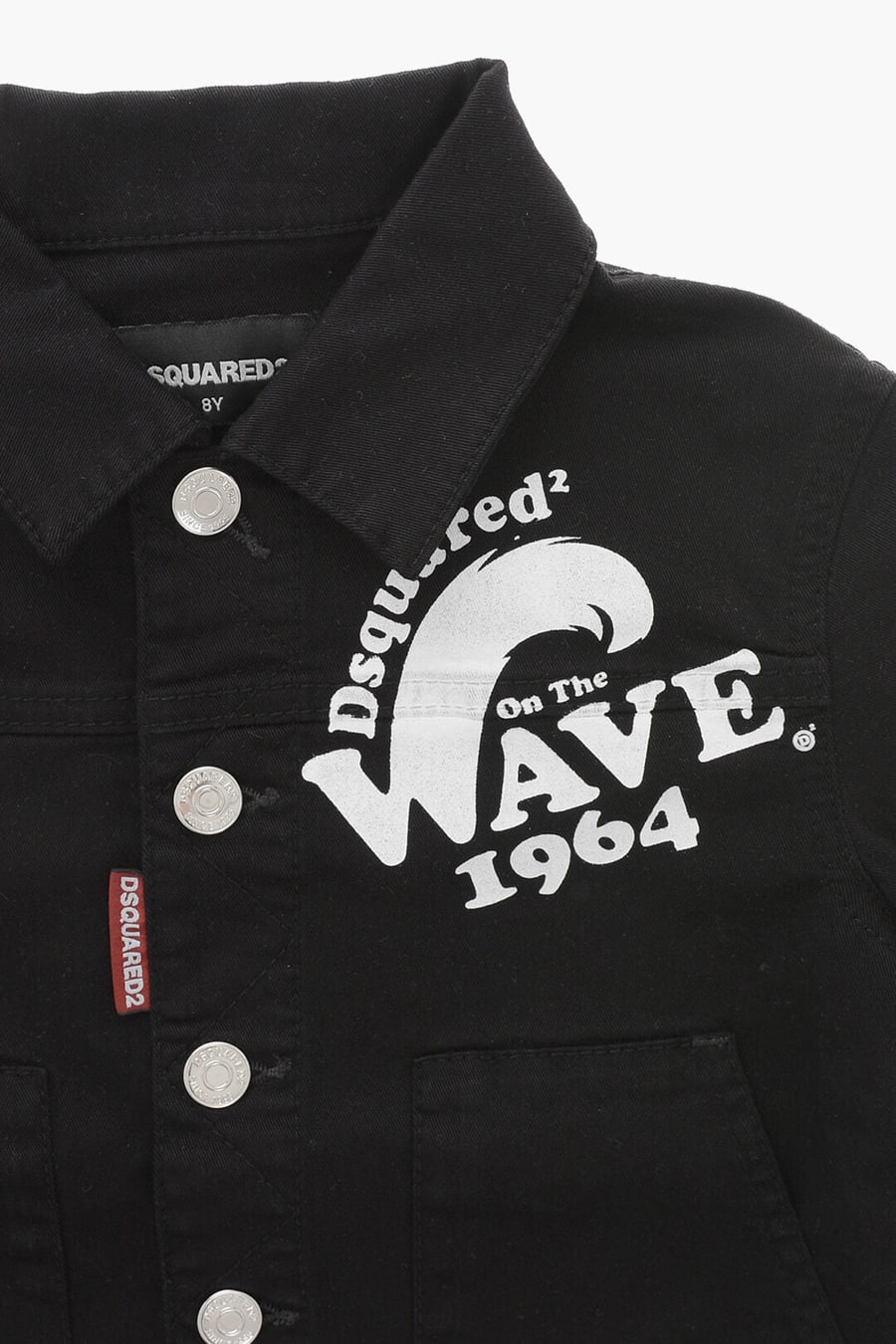 Dsquared2 Kids 3500~Denim Jacket WAVE with Patch Pockets, view 2
