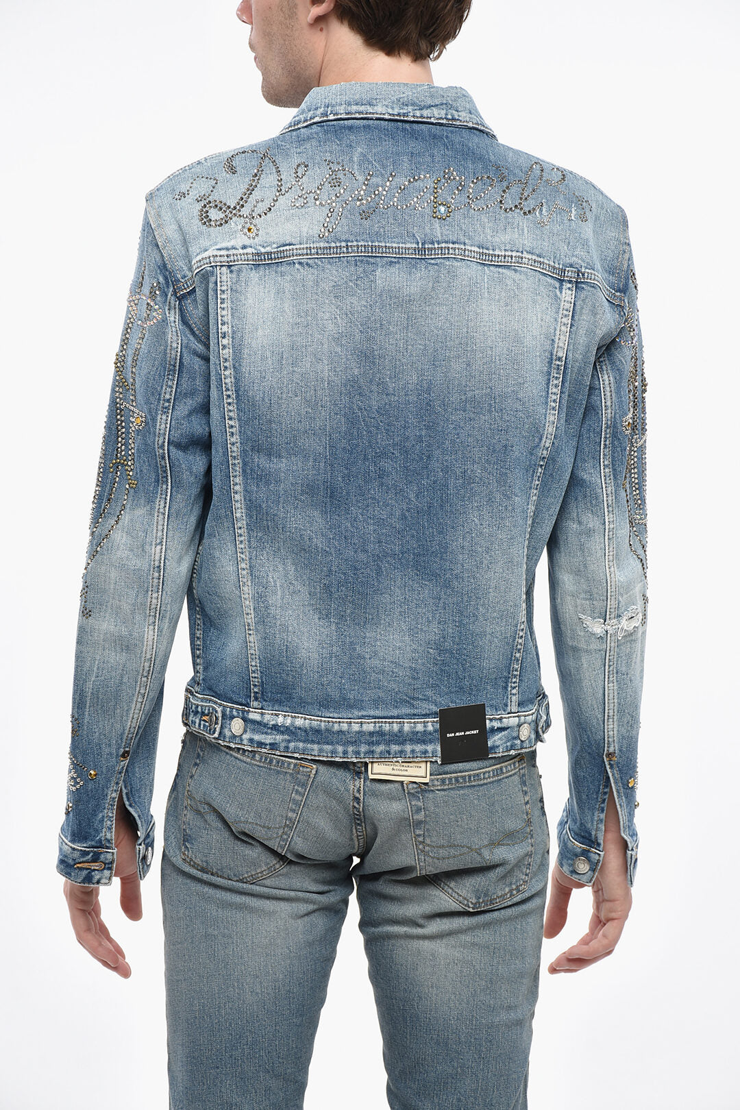 Dsquared2 2405~Denim Jacket WESTERN with Jewel Embellishments