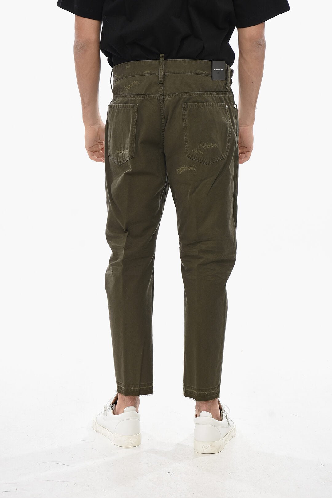Dsquared2 2800~5-Pocket Lightweight Cotton Pants with Elastic Waist