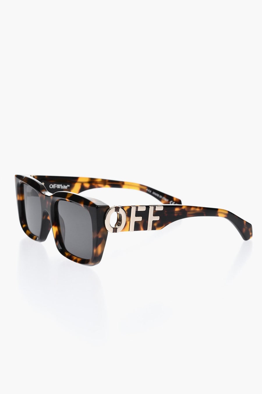 Off-White 2405~Rectangular Sunglasses HAYS with Tortoiseshell Frame, view 2
