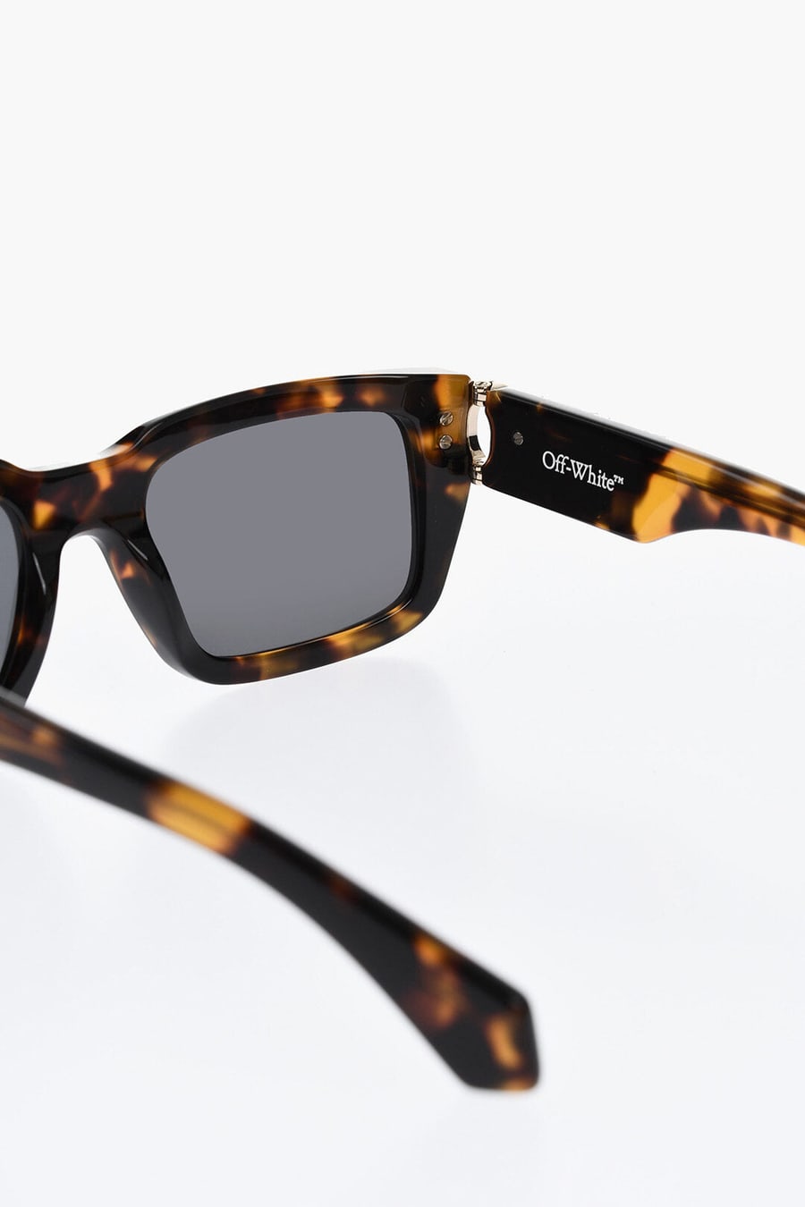 Off-White 2405~Rectangular Sunglasses HAYS with Tortoiseshell Frame, view 3