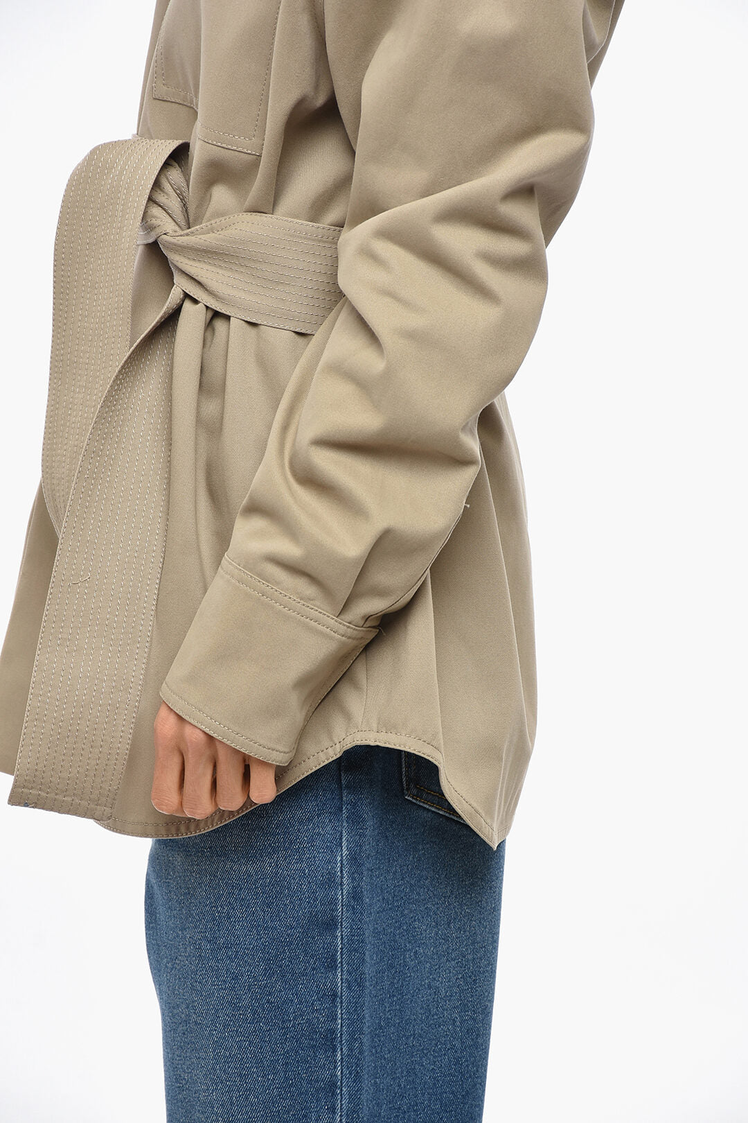 Super Blond 2500~Gabardine Sahariana Shirt with Belt, view 2