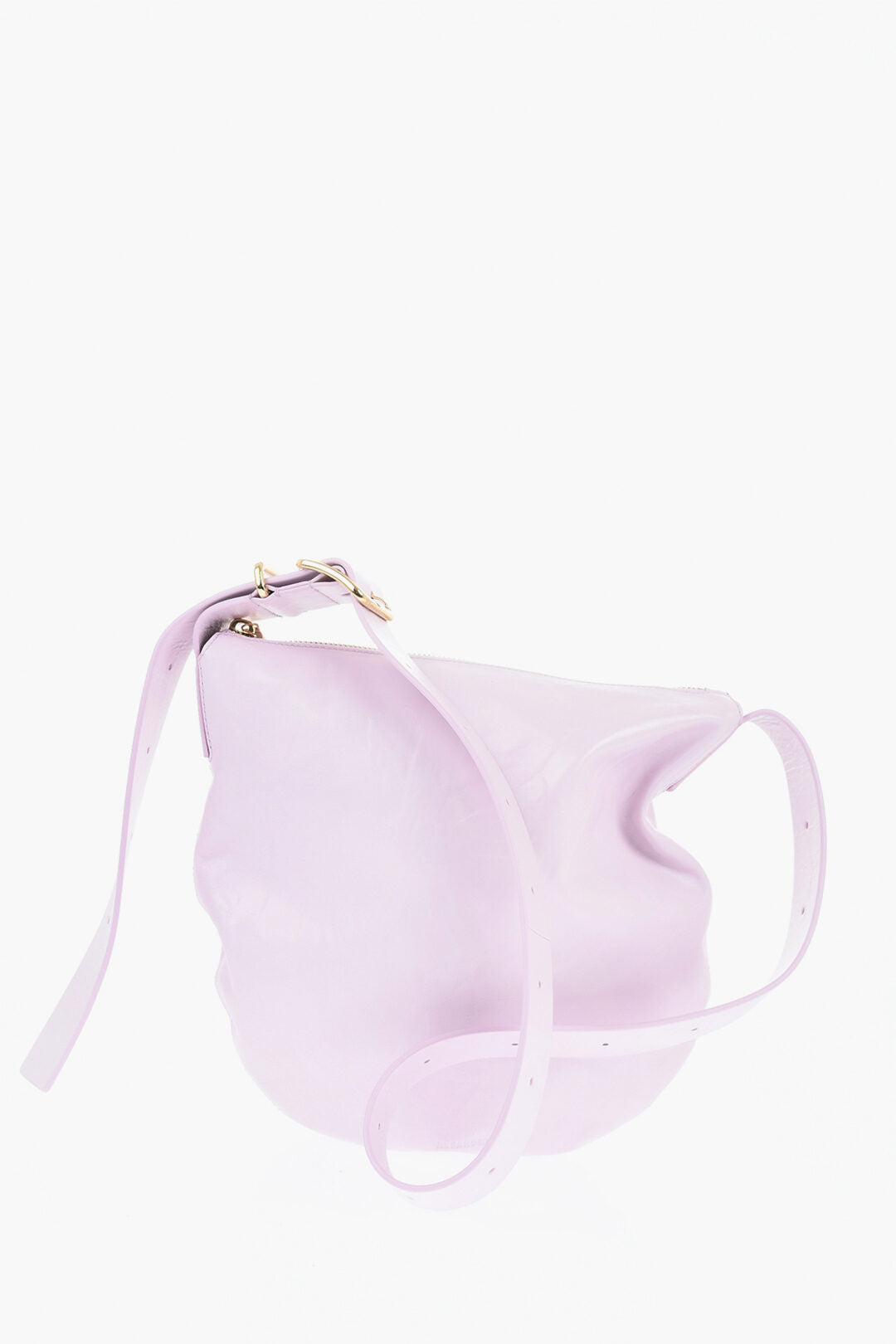 Jil Sander 3050~Leather Shoulder Bag SYRINGA with Zip Closure