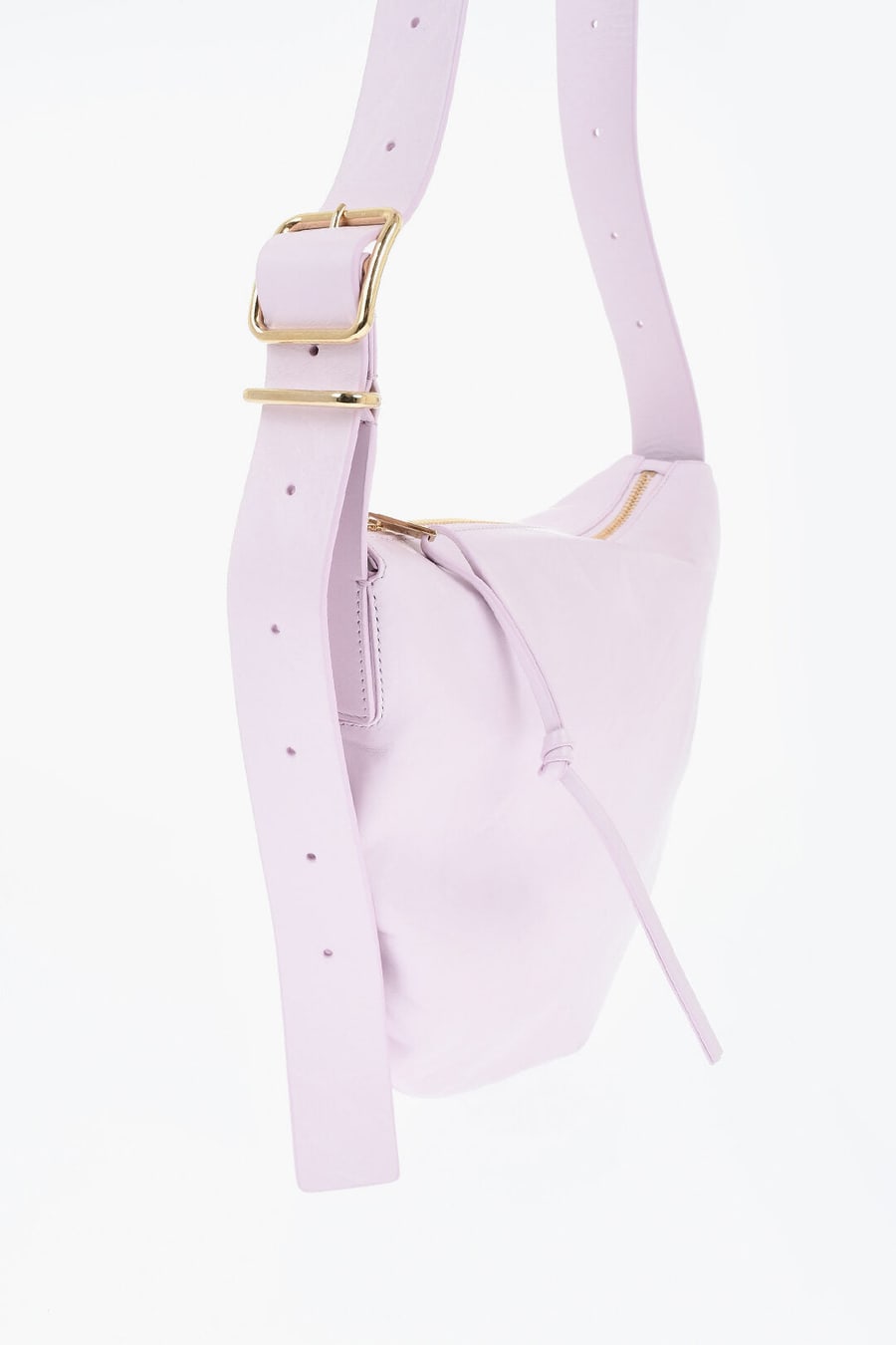 Jil Sander 3050~Leather Shoulder Bag SYRINGA with Zip Closure, view 2