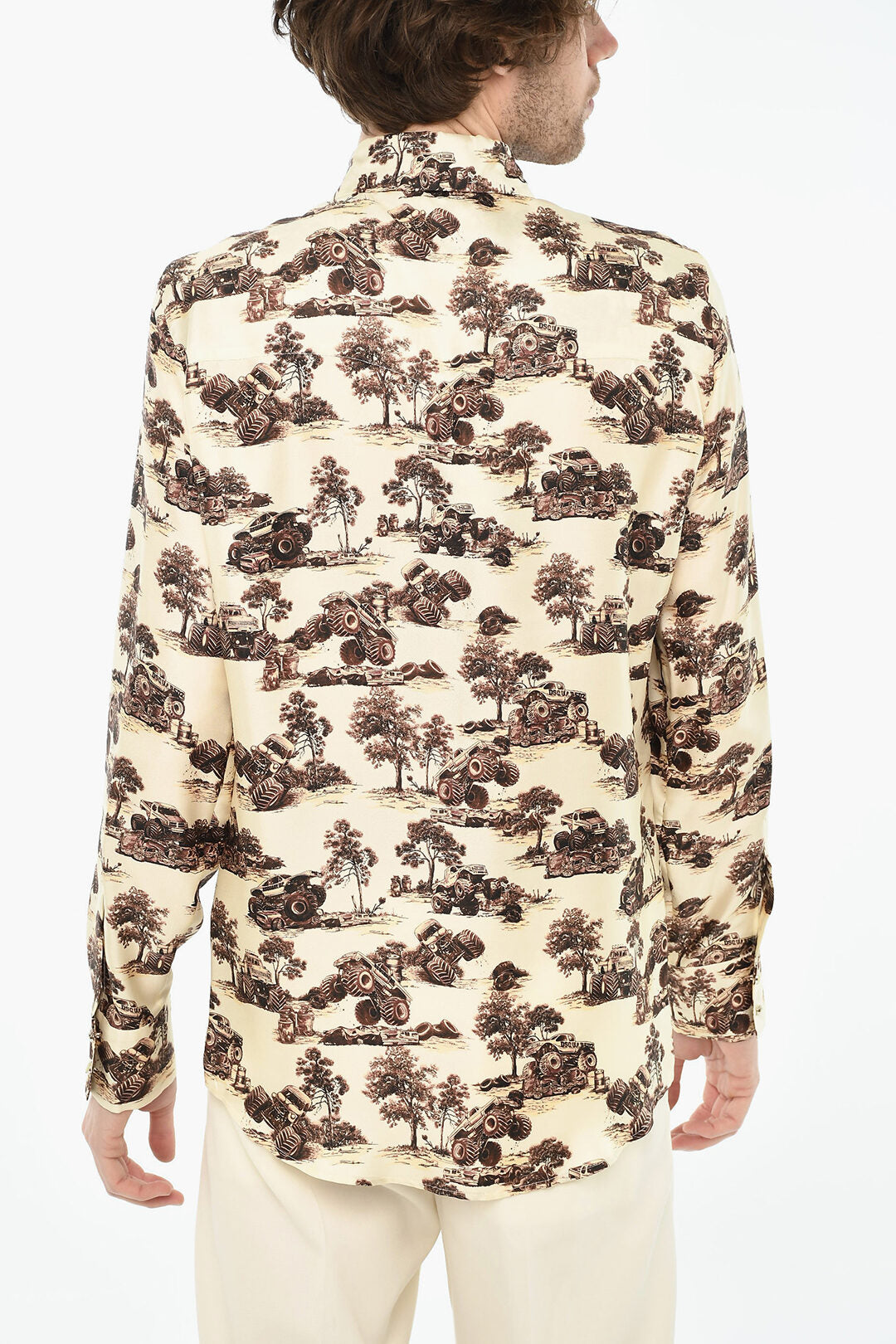 Dsquared2 3250~All-Over Printed Silk Shirt