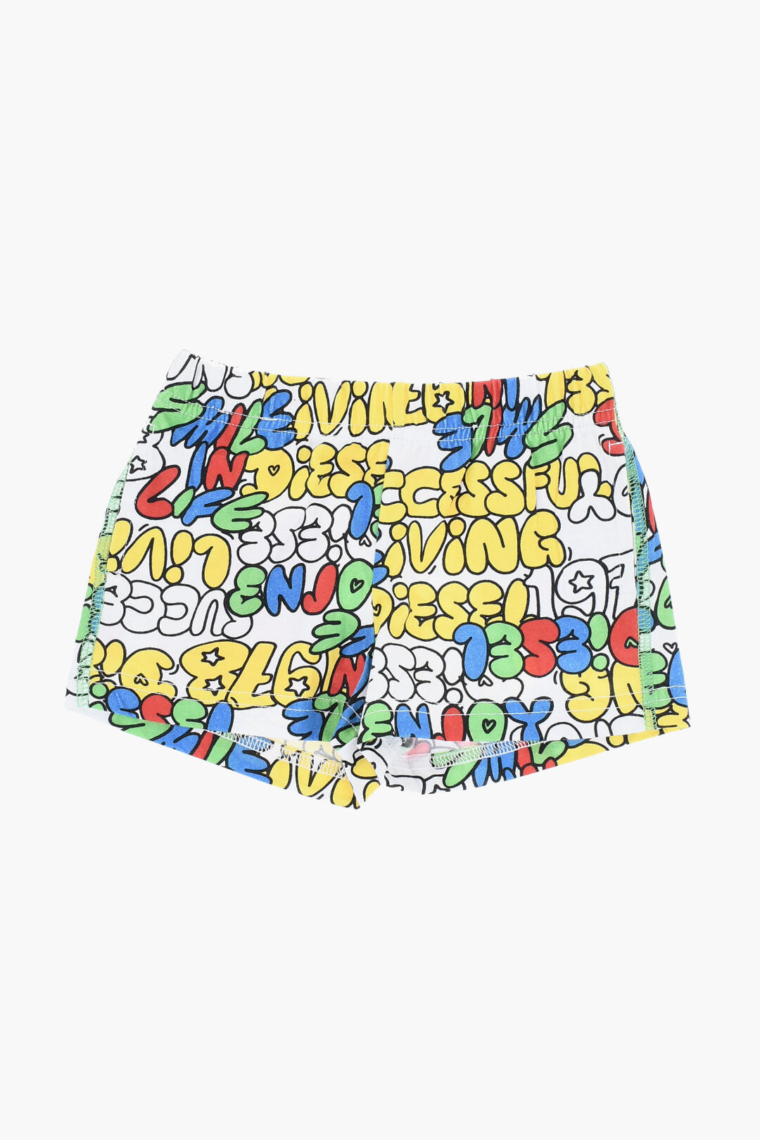 Diesel Kids 3250~All-Over Printed Shorts with Elastic Waist