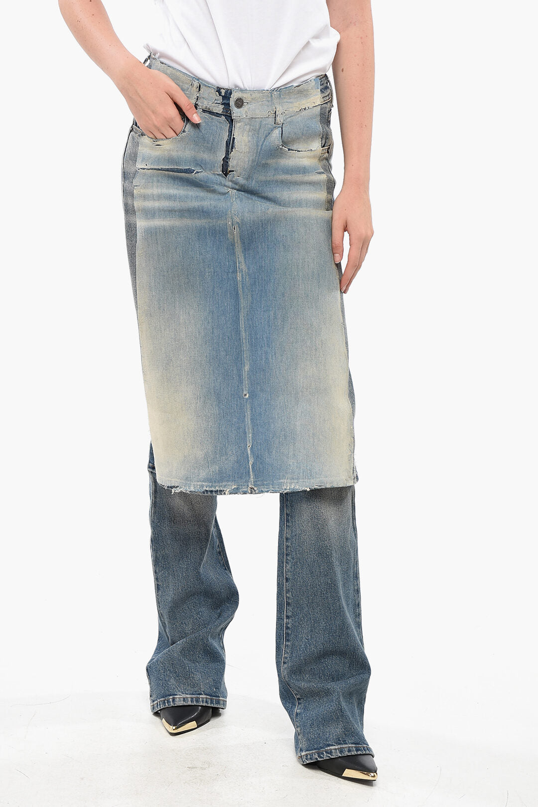 Diesel 0138~RED TAG Jeans Bootcut SEL with 23cm Skirt Detail