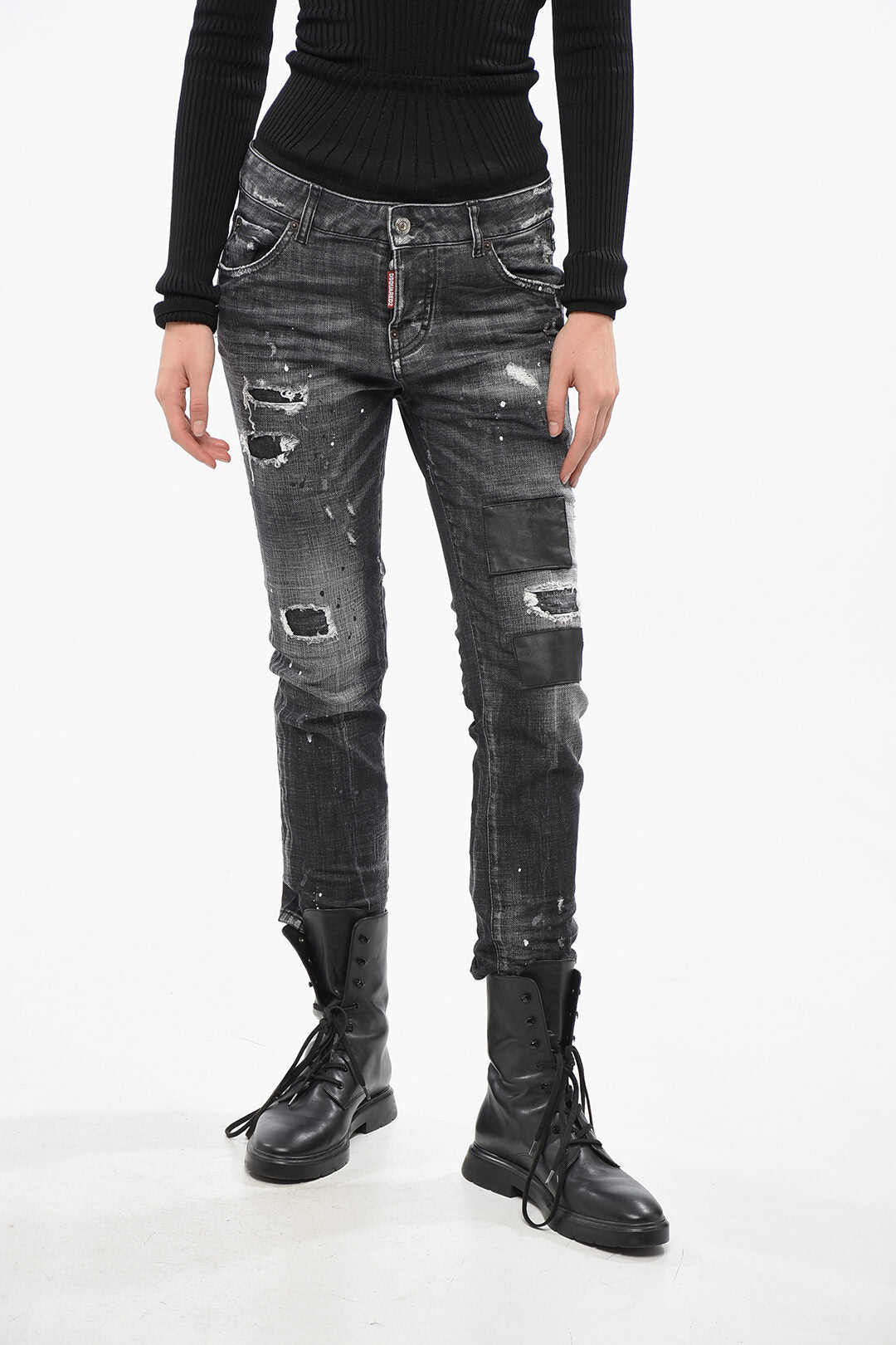 Dsquared2 2470~Distressed Jeans COOL GIRL Crop 15cm