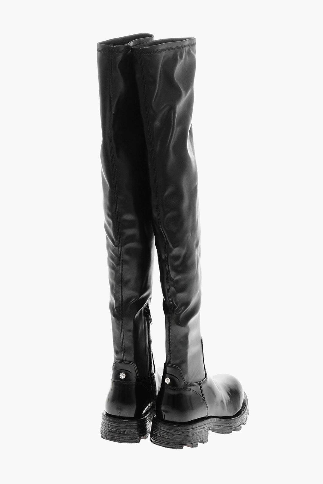 Diesel 3500~Leather Boots D-HAMMER with 5 cm Chunky Sole, view 2