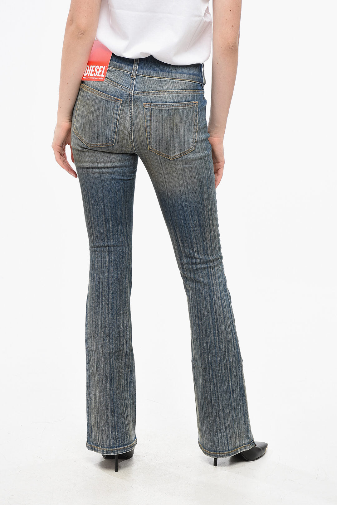 Diesel 2405~RED TAG Bootcut Jeans PROPOL Vintage Wash with Integrated Buckle 22cm, view 2