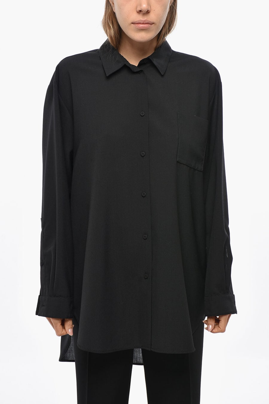 Super Blond 3500~Wool Shirt with Patch Pocket