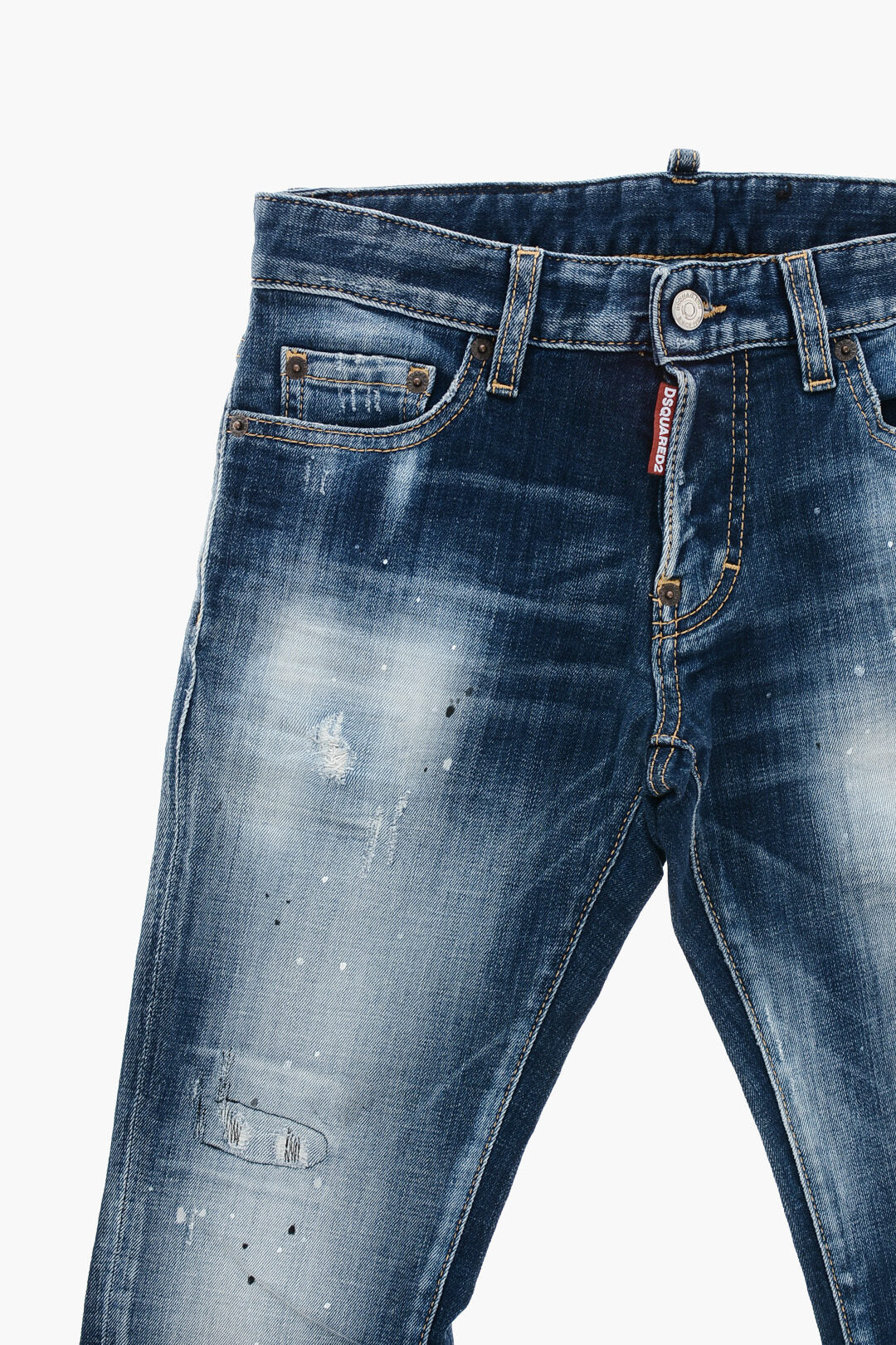 Dsquared2 Kids 2405~Skinny Fit Delavè Denims 11cm, view 2