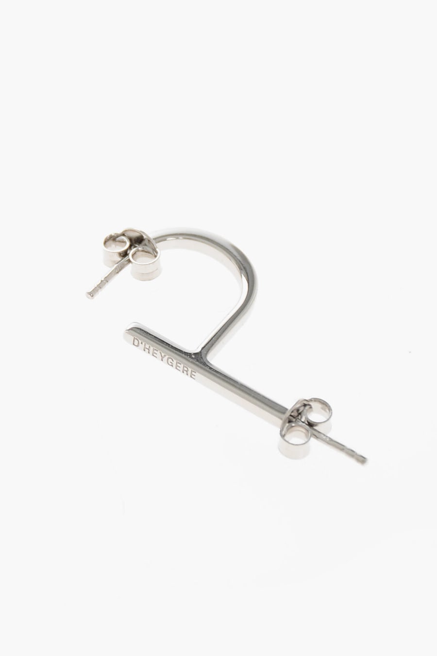 D'Heygere 3050~Silver Single Earring P, view 2