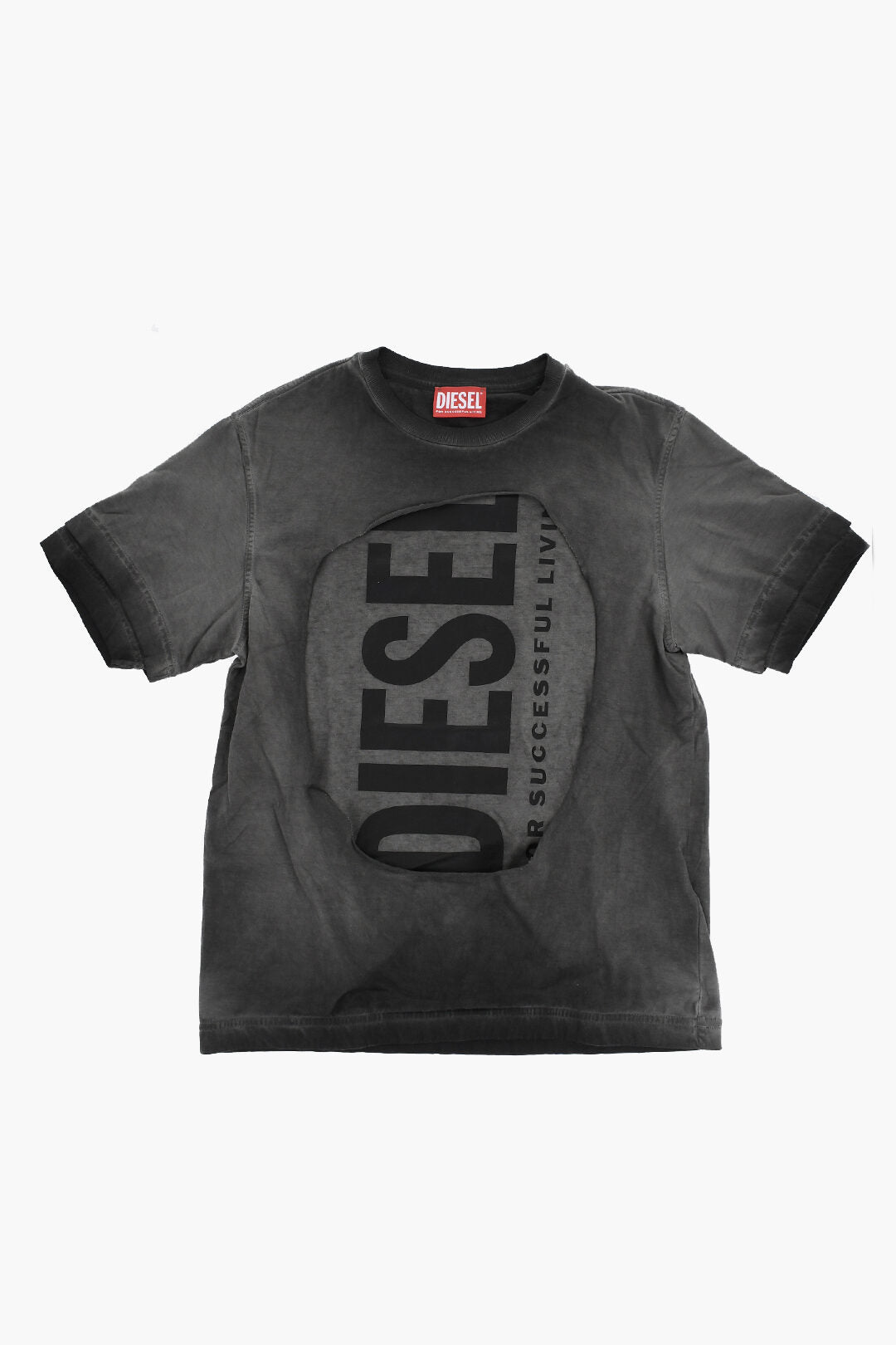 Diesel Kids 2470~Cotton Crewneck T-Shirt TASHY with Contrast Print