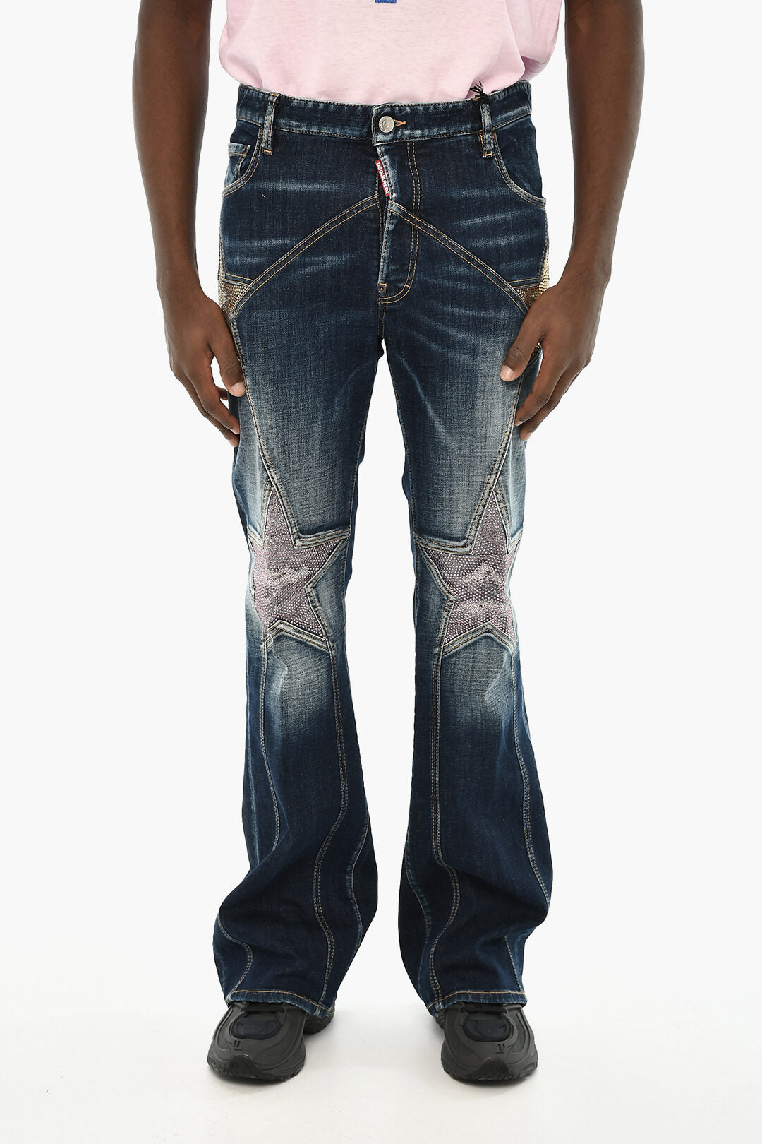 Dsquared2 2405~Stonewashed Boot-Cut Jeans