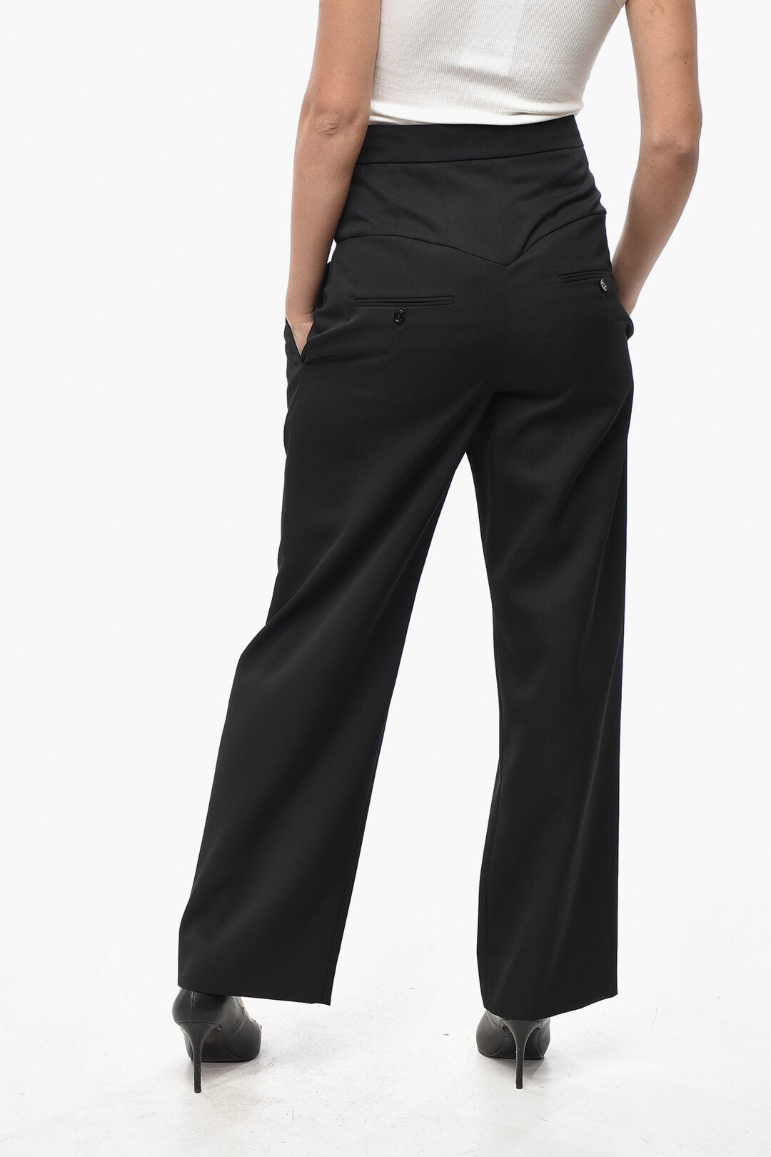 Isabel Marant 3500~Cropped-Fit Trousers STAYA with One Pleat, view 2
