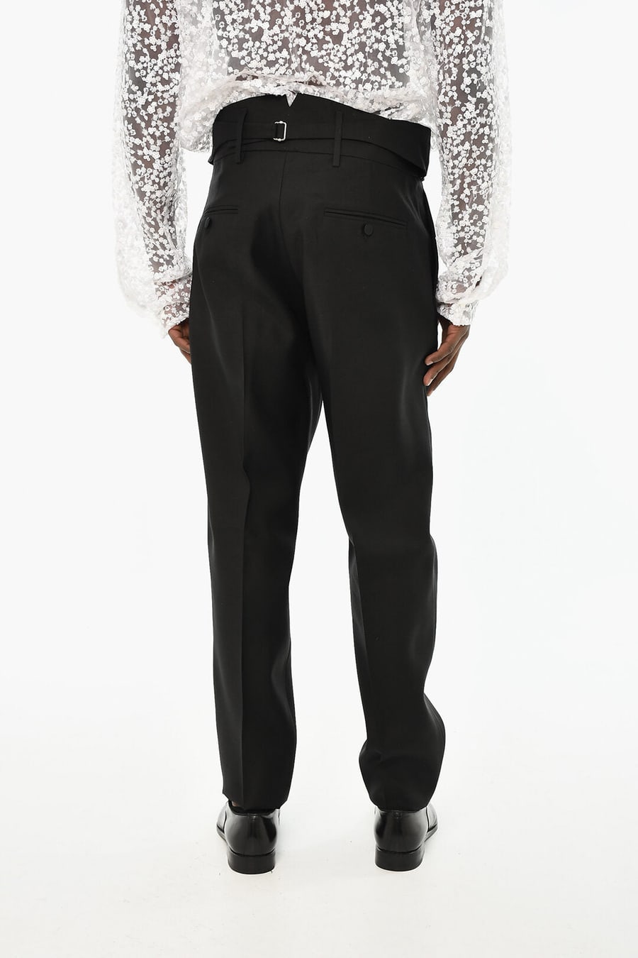 Dsquared2 3500~Virgin Wool and Silk Single-Pleat Trousers, view 2