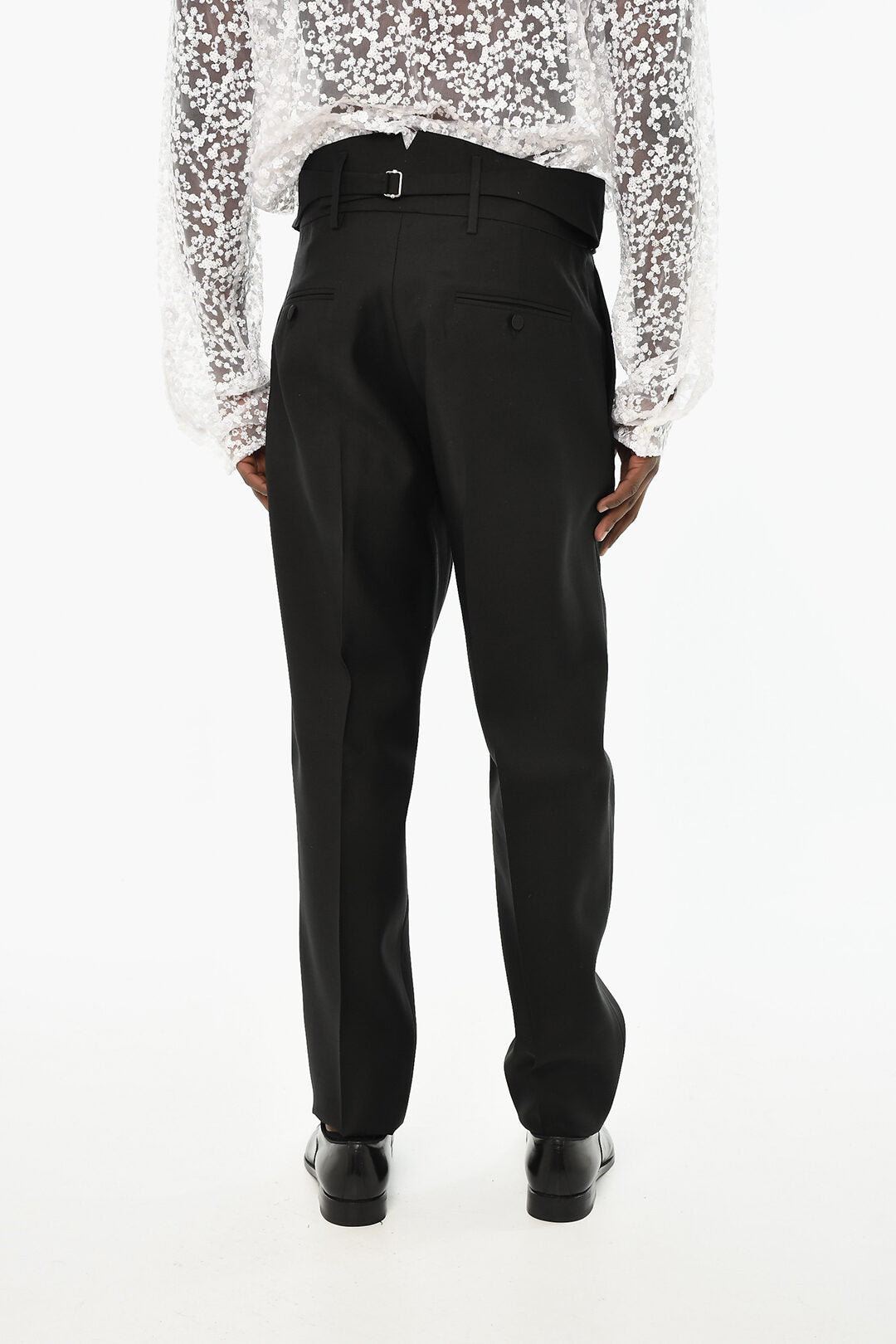 Dsquared2 3500~Virgin Wool and Silk Single-Pleat Trousers, view 2
