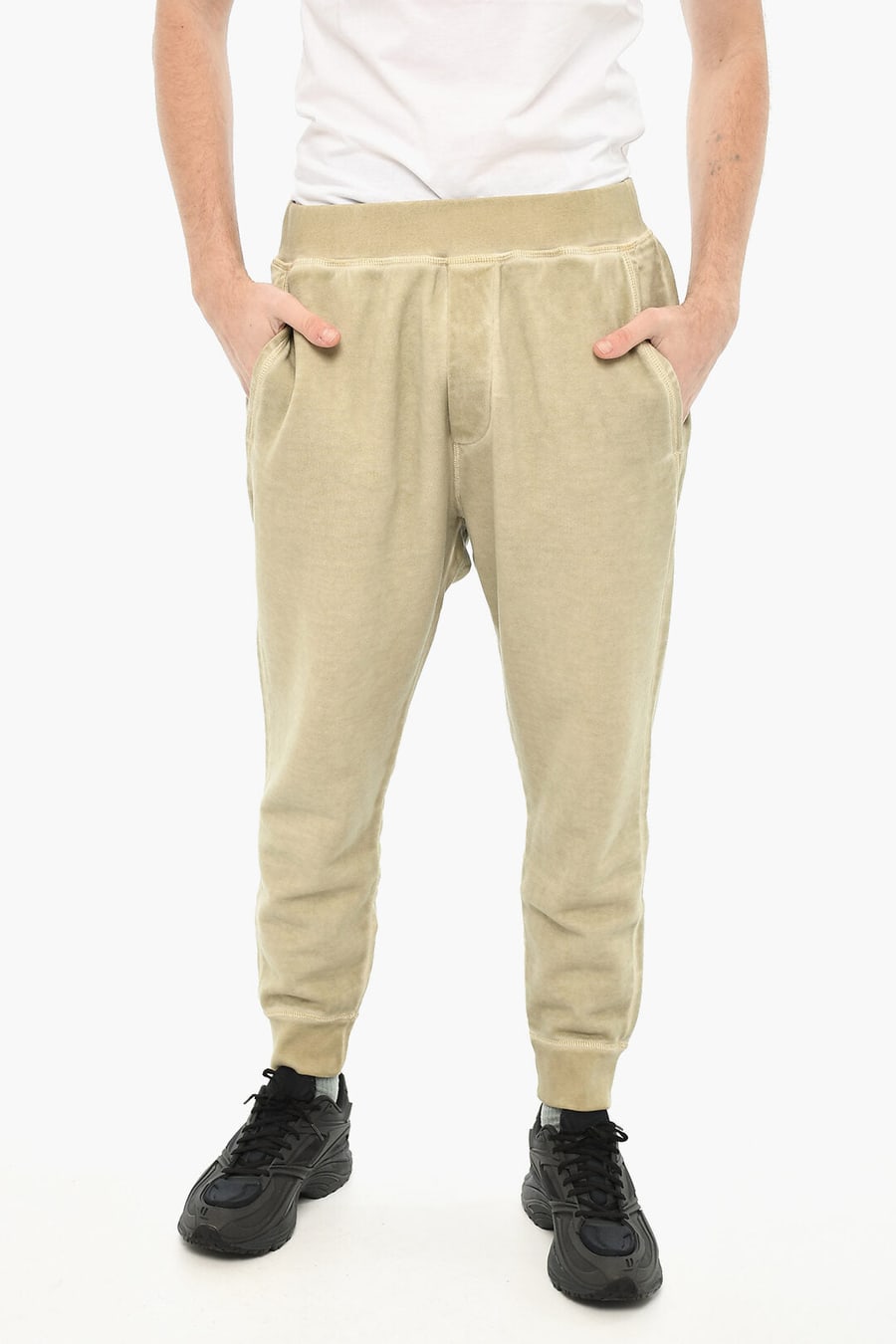 Dsquared2 2500~Solid-Color Cotton Joggers
