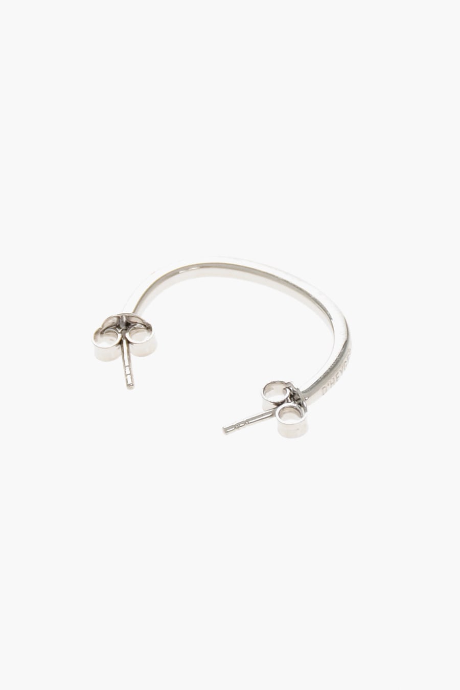 D'Heygere 3050~Single Silver Earring C-Shaped, view 2