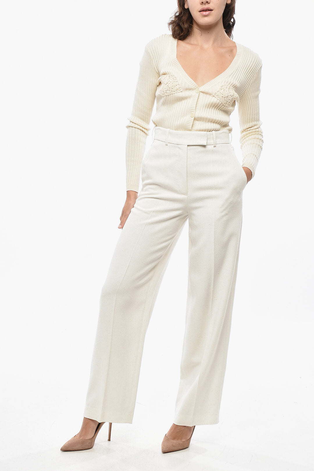 Rohe 2405~Textured Fabric 4-Pocket Trousers