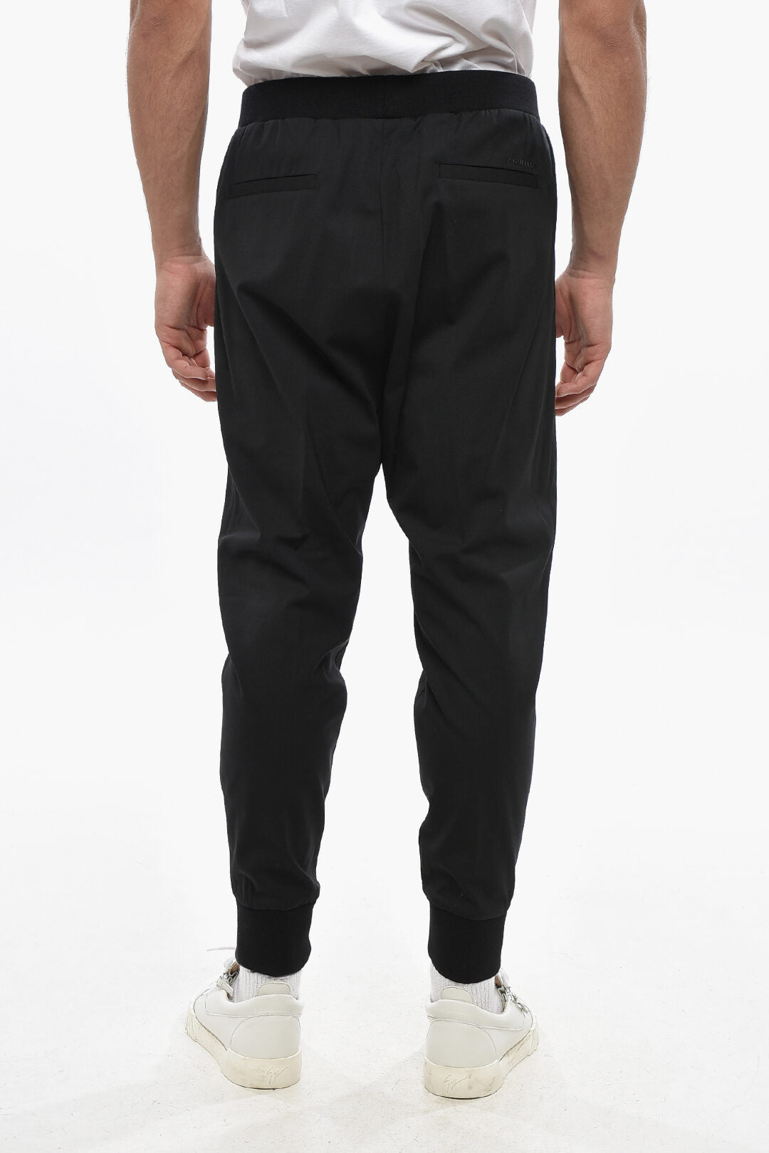 Dsquared2 3500~Virgin Wool Trousers with Elastic Waist, view 2