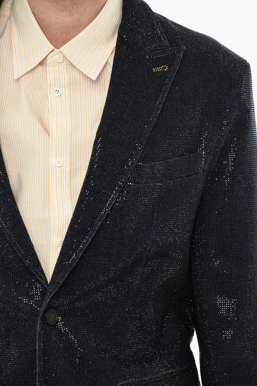 Dsquared2 2405~Two-Button Blazer with All-Over Strass, view 3