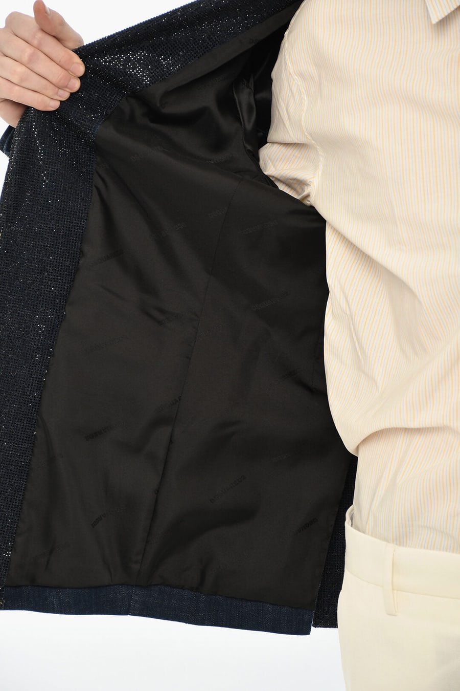 Dsquared2 2405~Two-Button Blazer with All-Over Strass, view 5