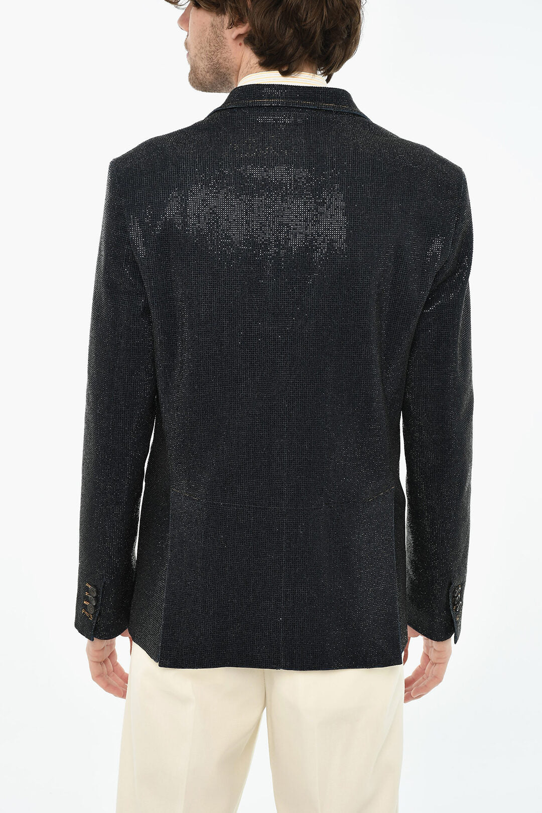 Dsquared2 2405~Two-Button Blazer with All-Over Strass, view 2