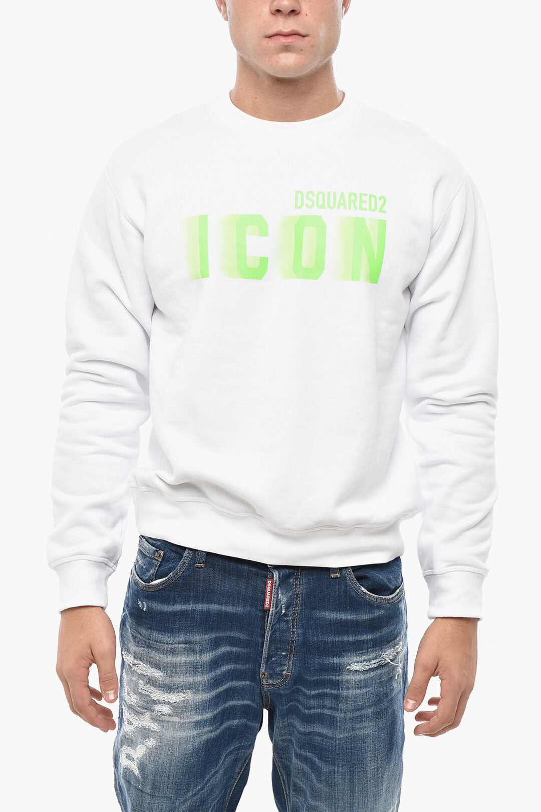 Dsquared2 2405~Cotton Fleece Crewneck Sweatshirt