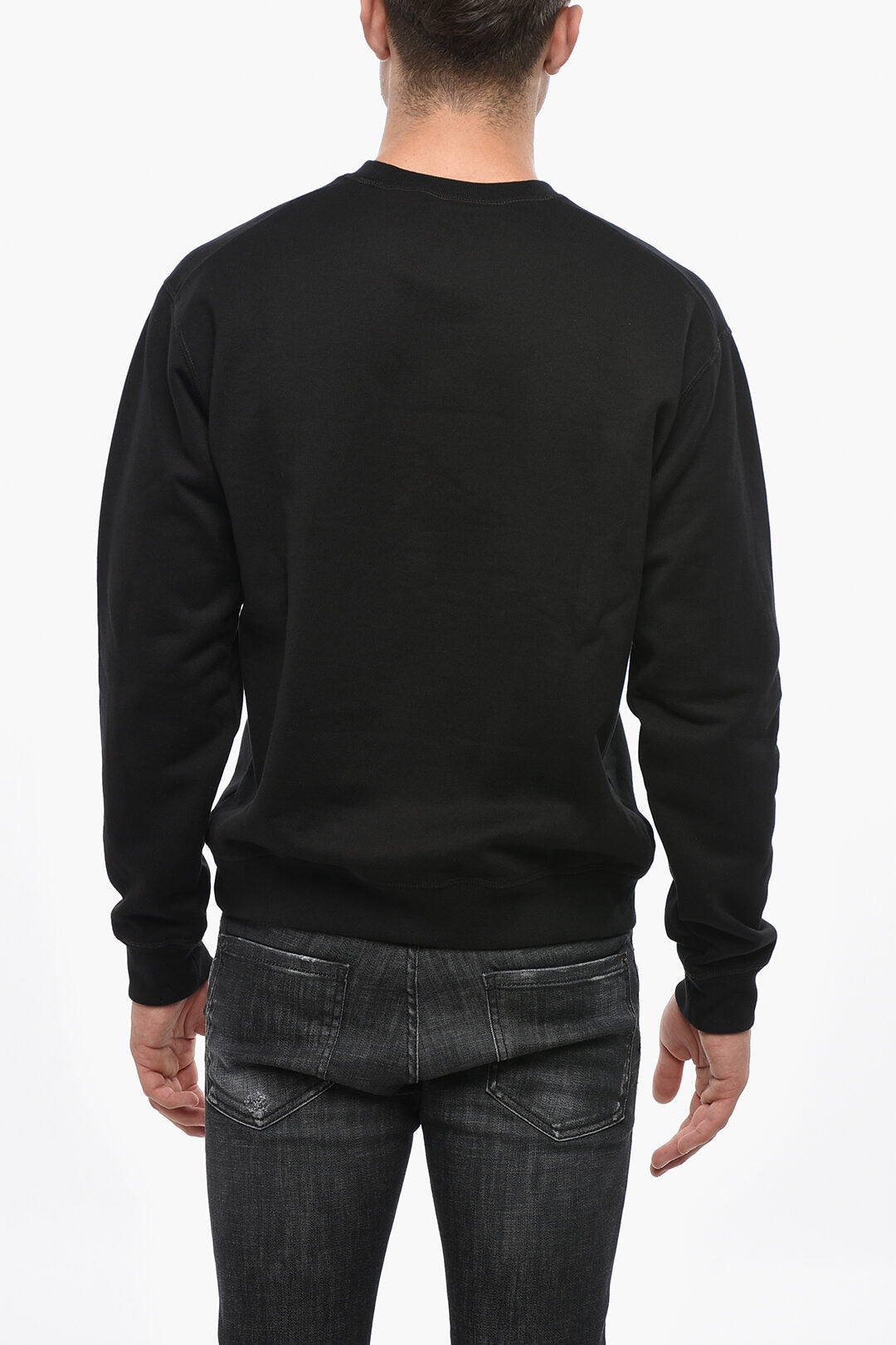 Dsquared2 3500~ICON Cotton Fleece Crewneck Sweatshirt, view 2