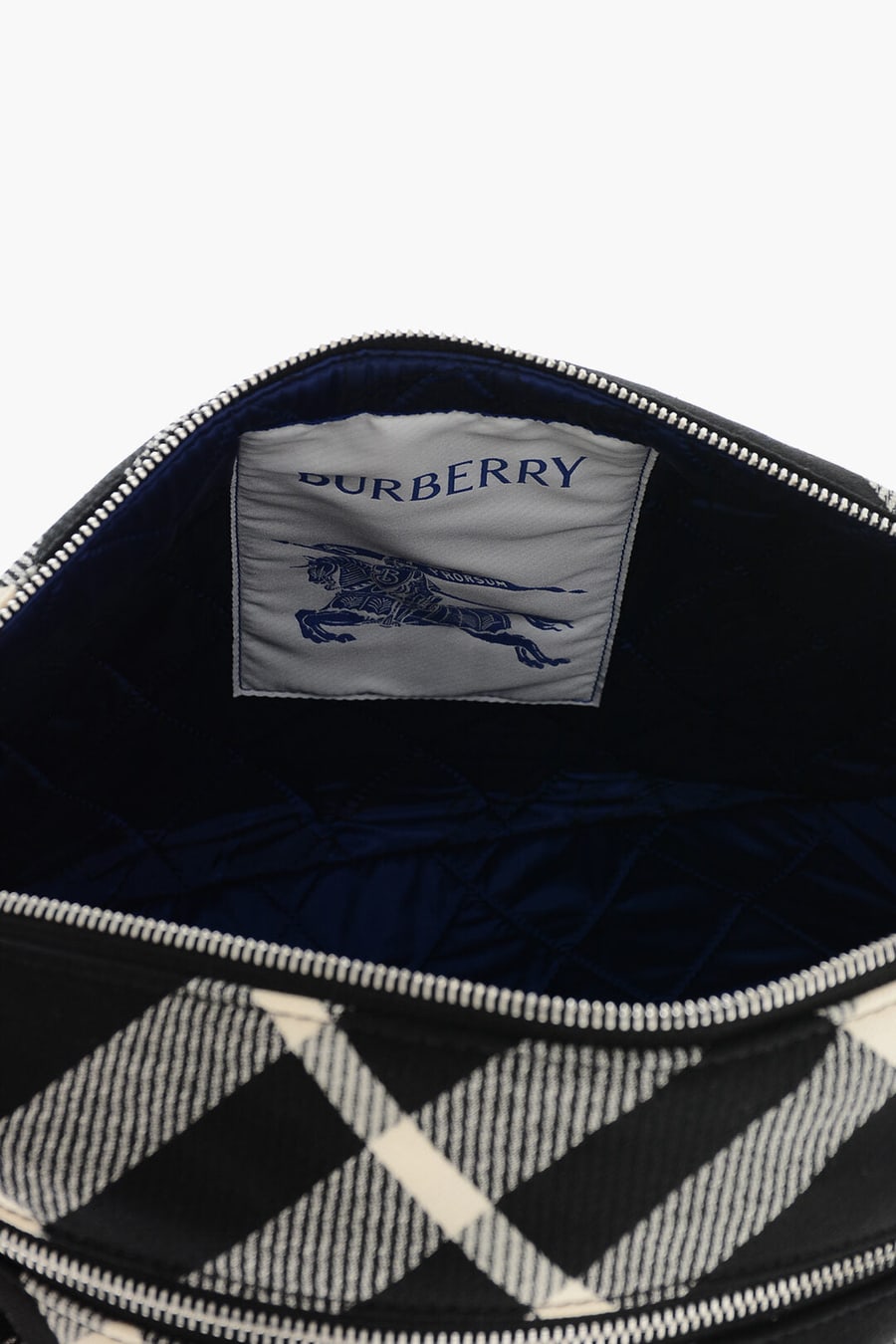Burberry 2550~Checked Crossbody Bag, view 4