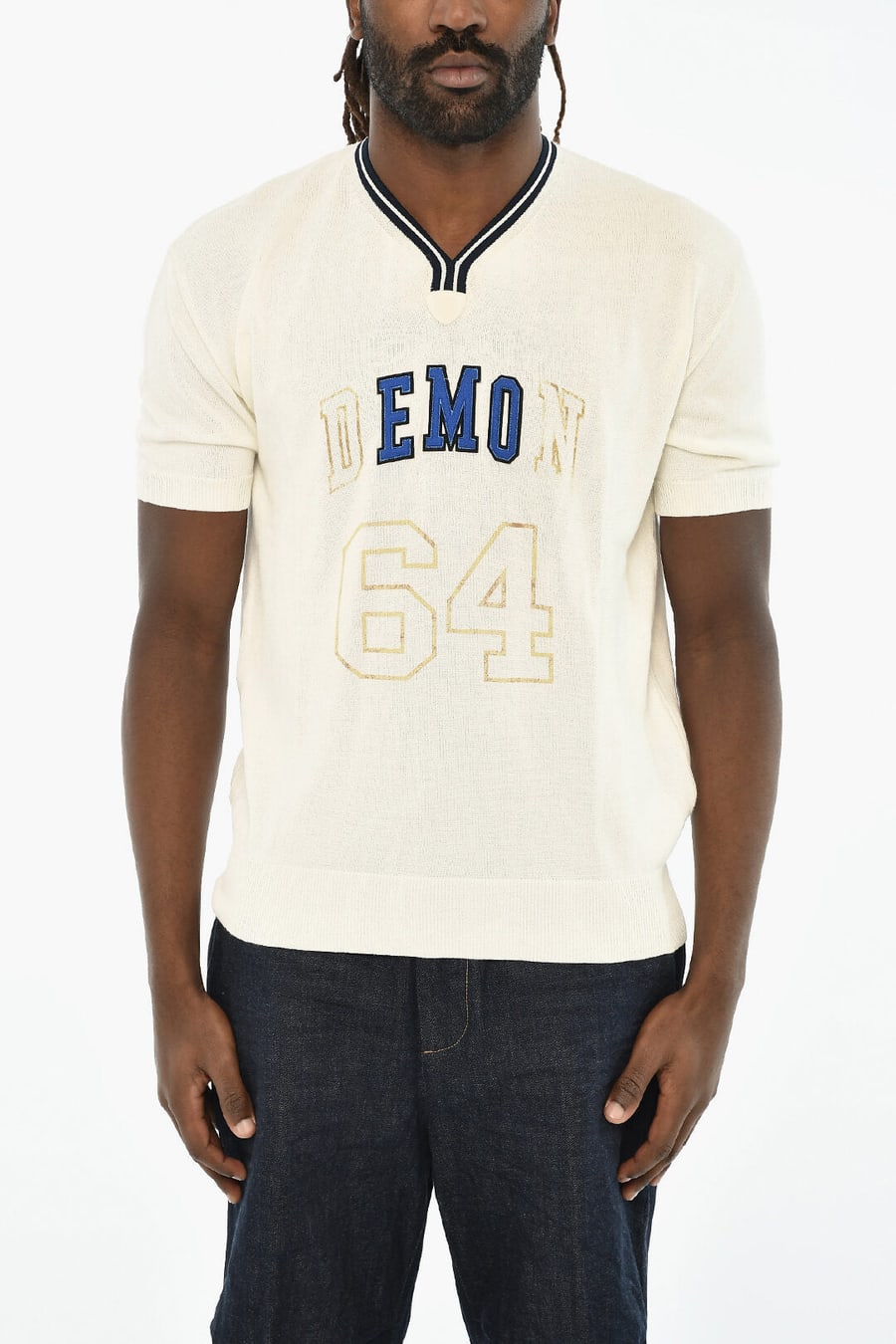 Dsquared2 2405~V-Neck Short-Sleeve Knit