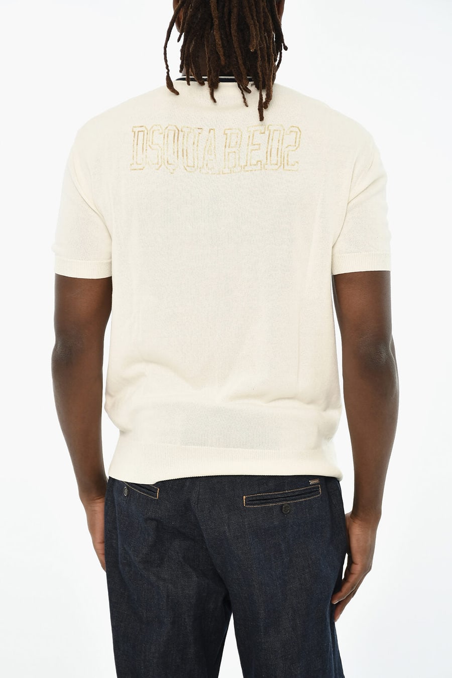 Dsquared2 2405~V-Neck Short-Sleeve Knit, view 2