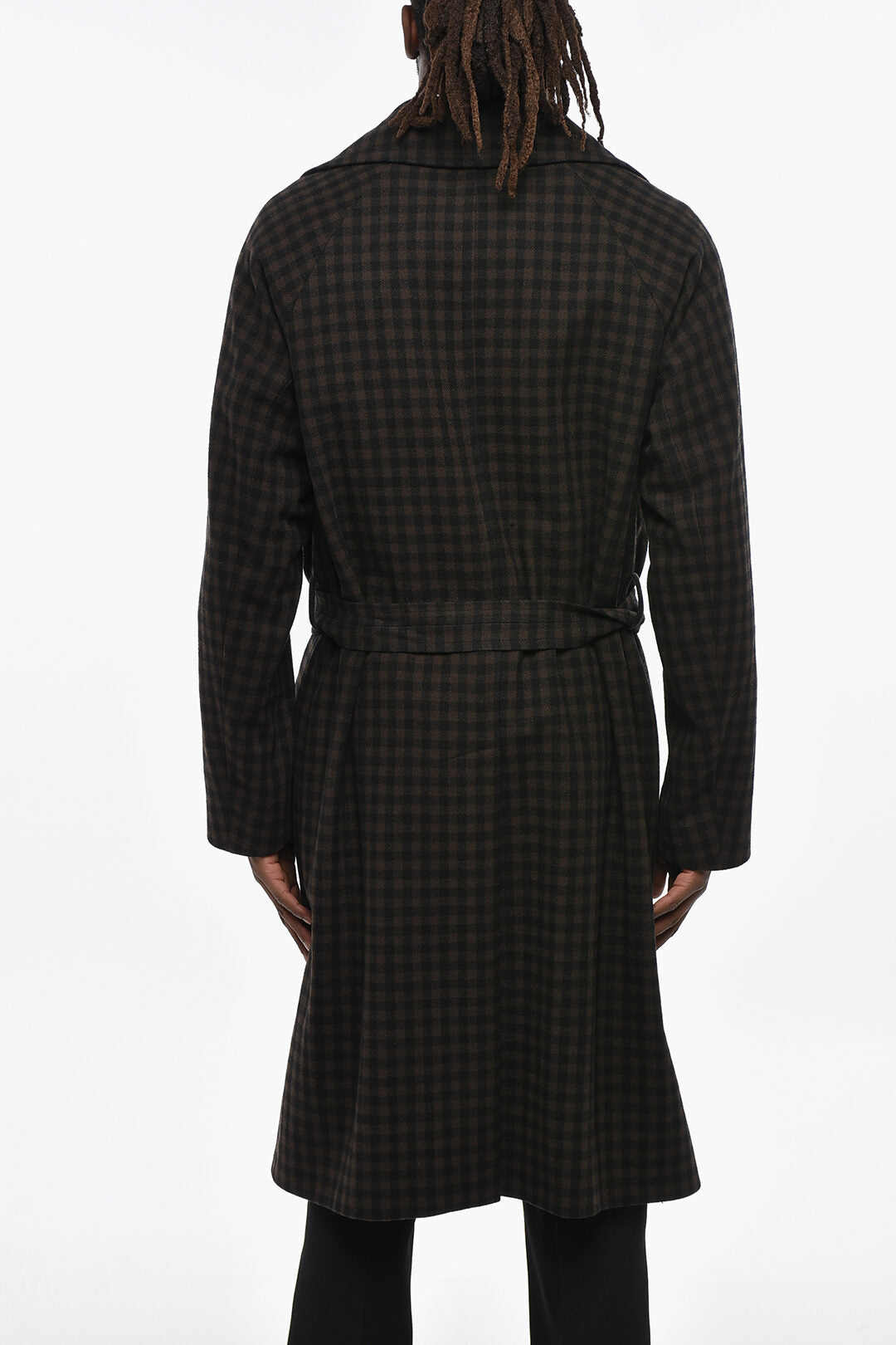 Hevo 3500~Double-Breasted Coat BRINDISI in Two-Tone Check