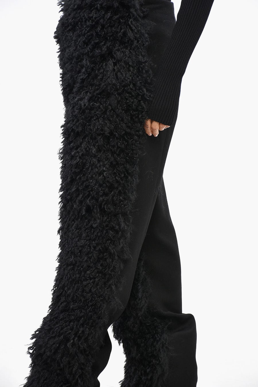 Eenk 3500~Eco-Fur Trousers ZUFFE, view 2