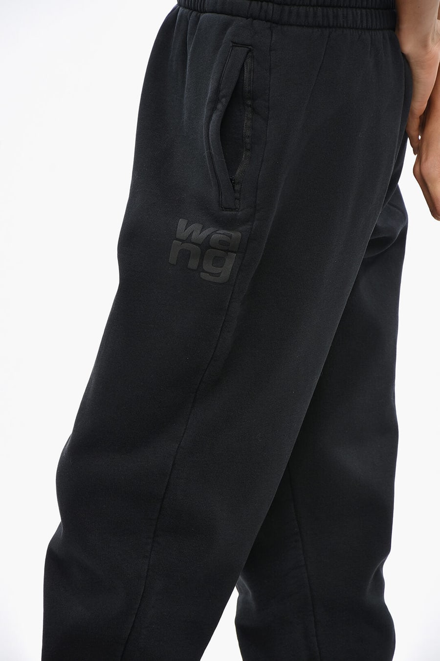 Alexander Wang 3500~Solid-Color Cotton Joggers, view 2