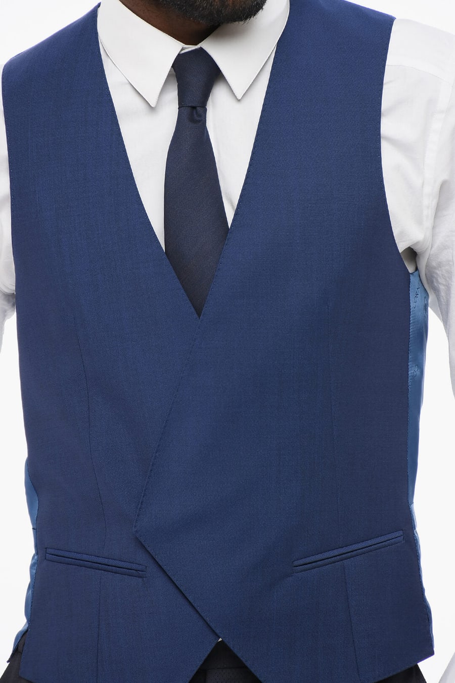 Corneliani 2405~Double-Breasted Waistcoat with Hidden Buttoning, view 3