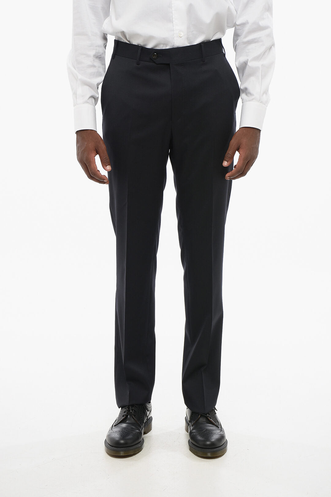Corneliani 2405~Virgin Wool Trousers MANTUA with Belt Loops