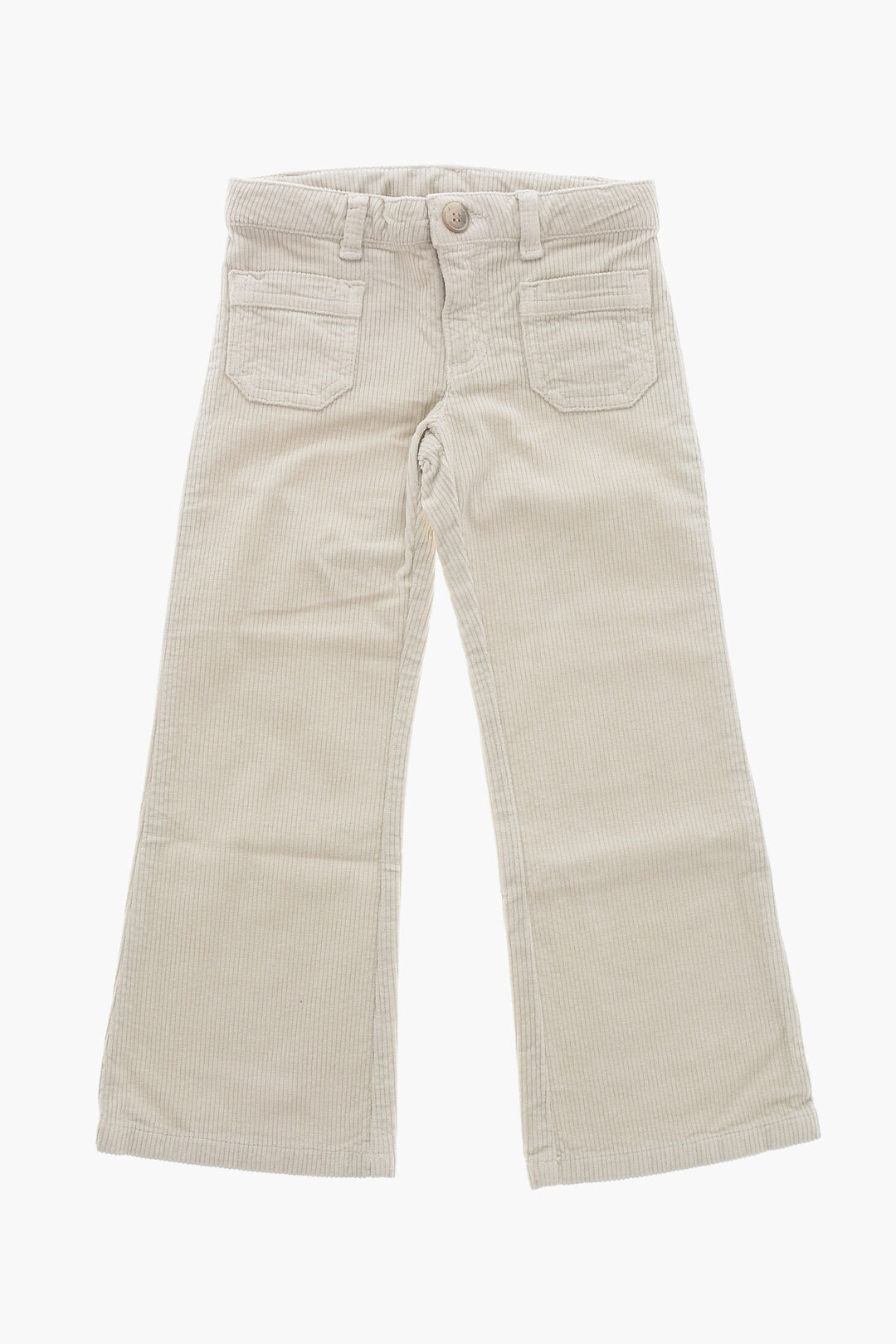 Bonpoint 0500~Ribbed Velour Bootcut Pants JUNON