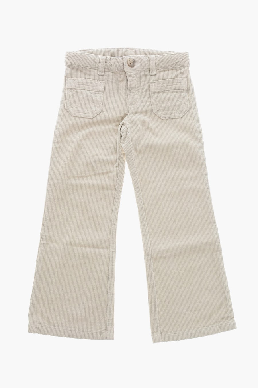 Bonpoint 0500~Ribbed Velour Bootcut Pants JUNON