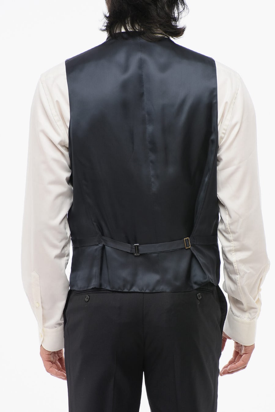 Corneliani 2405~Five-Button Virgin Wool Waistcoat, view 2
