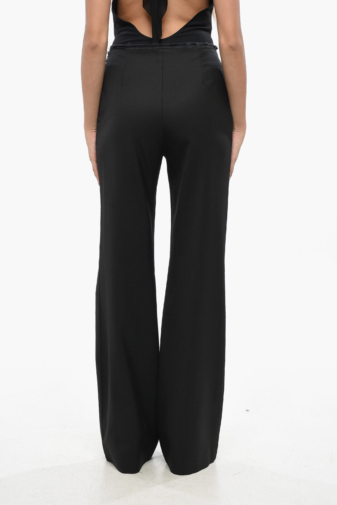 Diesel 3500~Solid-Color Trousers P-LUMYS A with Fringed Detail, view 2