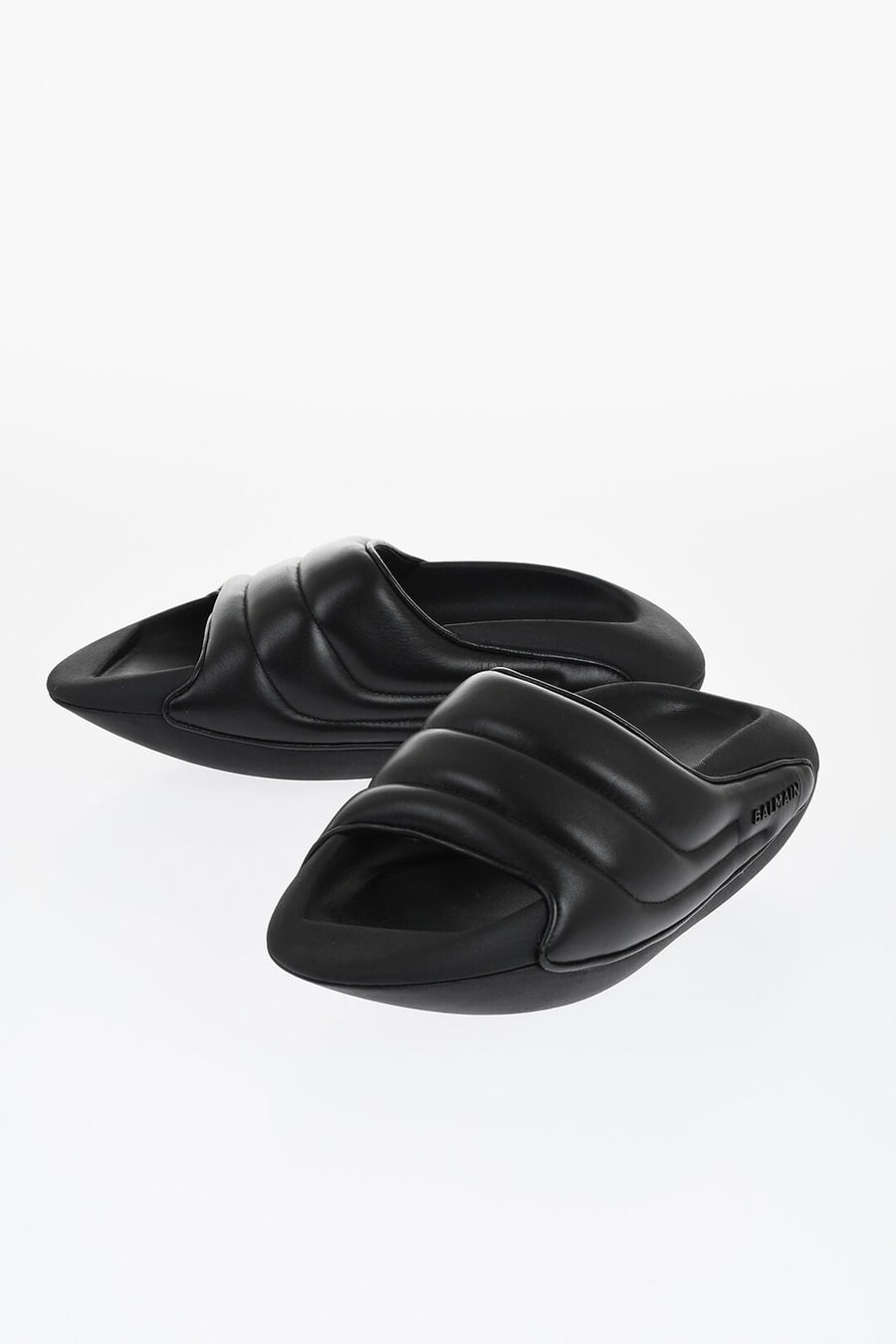 Balmain 3500~Quilted Leather Sandals B-IT with Chunky Sole