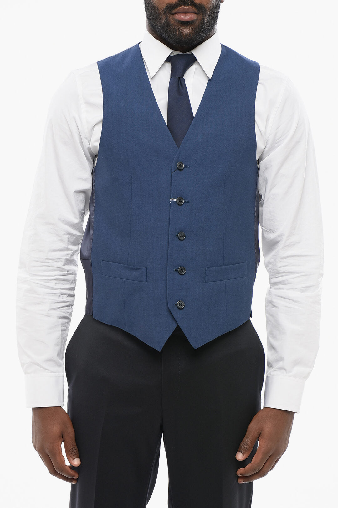 Corneliani 2405~Virgin Wool Waistcoat with Back Martingale