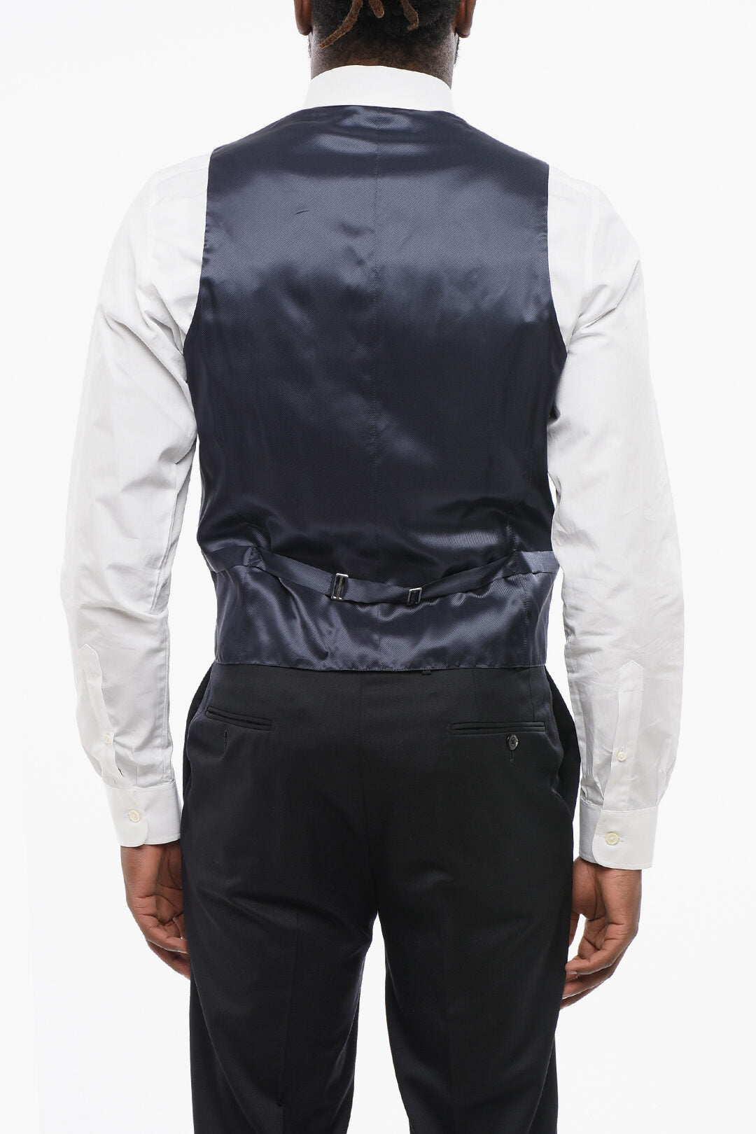 Corneliani 2405~Virgin Wool Waistcoat with Back Martingale, view 2