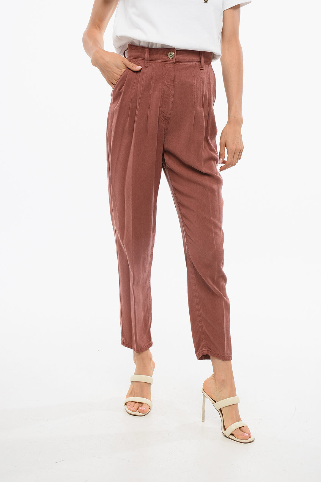 Elisabetta Franchi 2950~Relaxed Trousers with Pleats