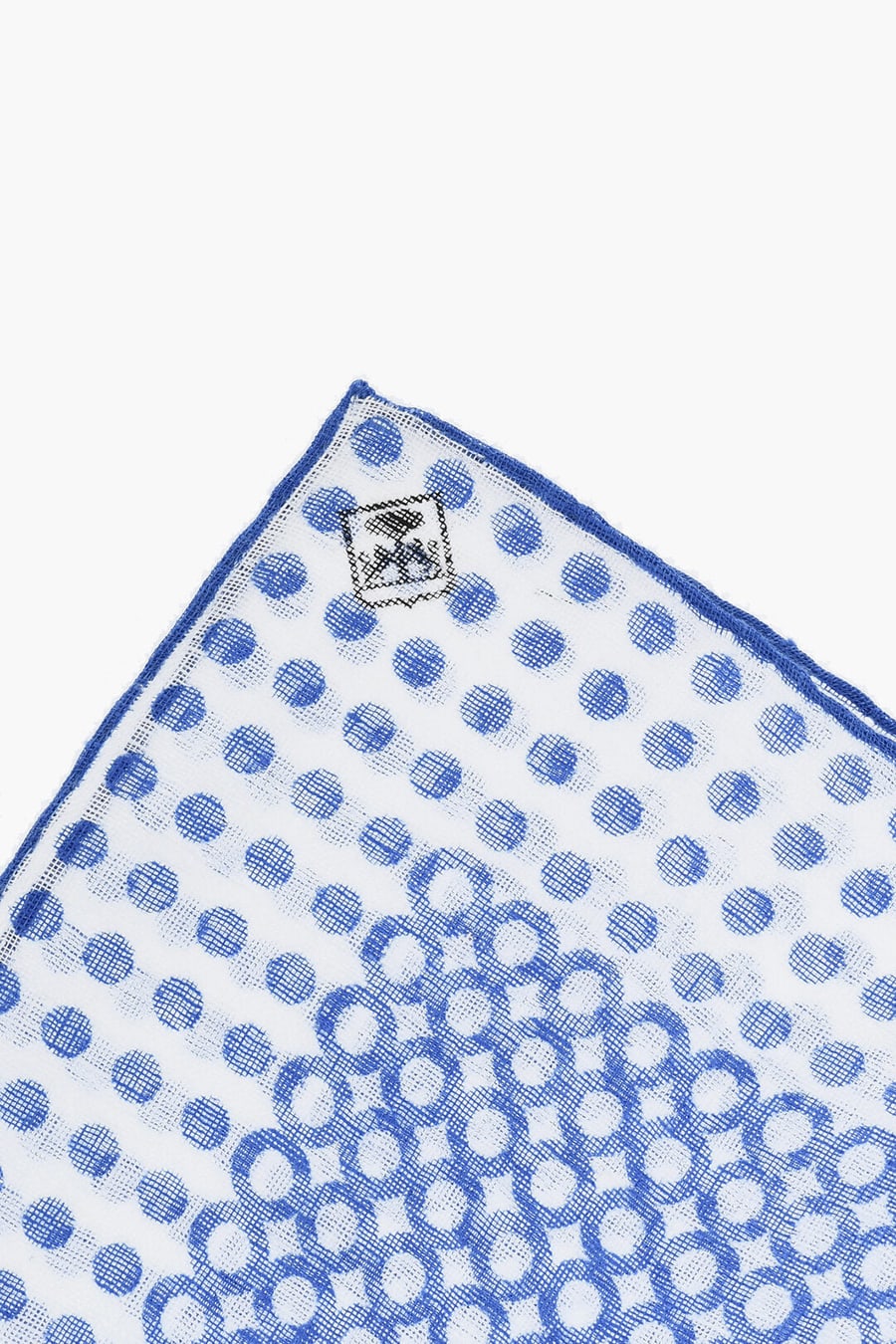 Corneliani 2405~Patterned Linen Pocket Square, view 3
