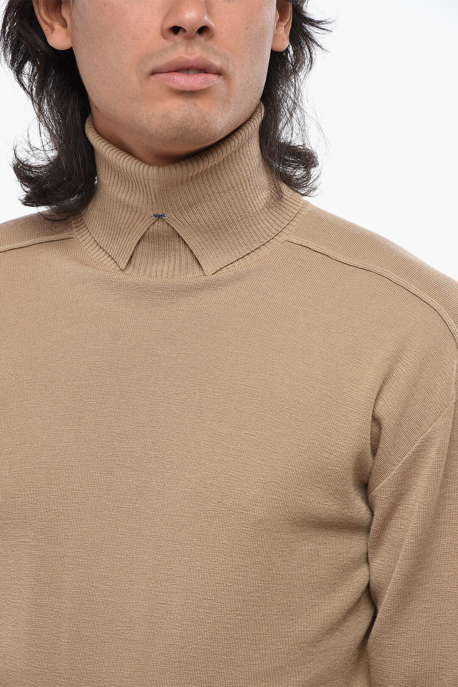 Burberry 2405~Wool Turtleneck Sweater, view 3
